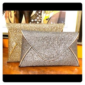 Glitter Envelope Style Clutch